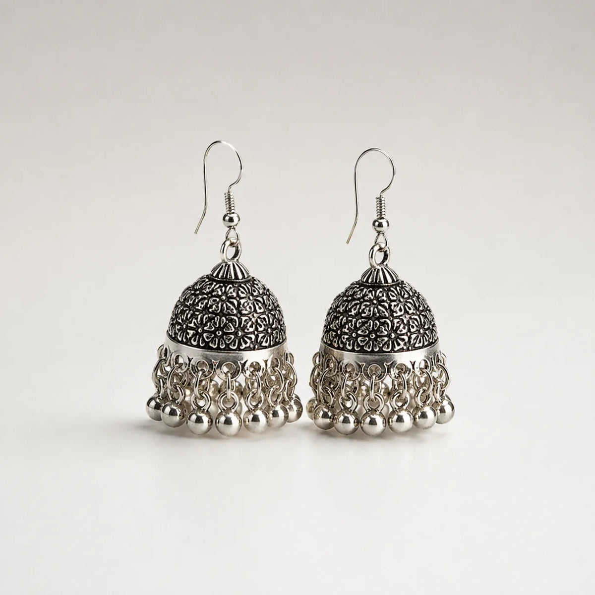 Ana Silver Jhumka